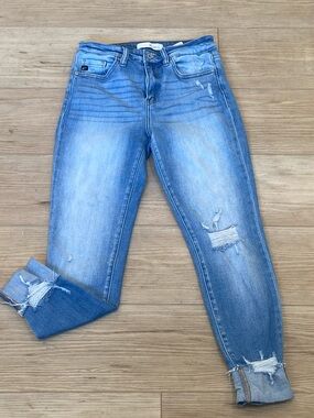 KanCan Blue Skinny Distressed Jeans
